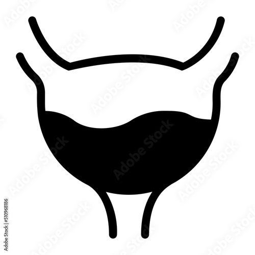 bladder glyph icon