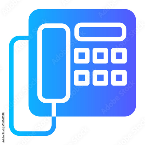 telephone gradient icon