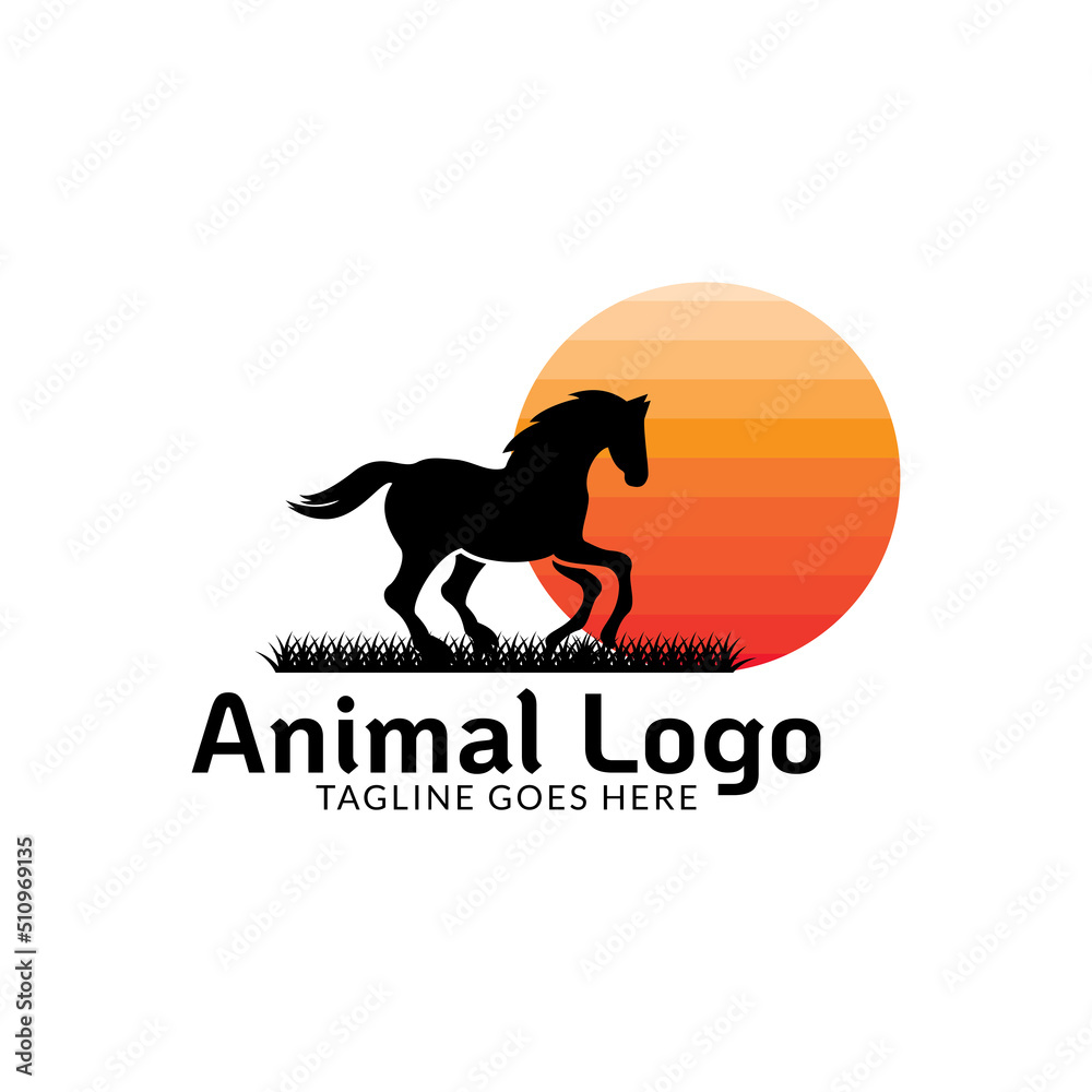 animal logo icon vector illustration.