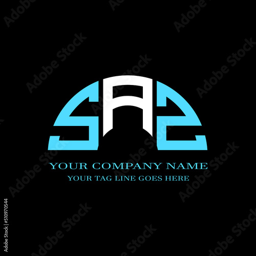 SAZ letter logo creative design with vector graphic