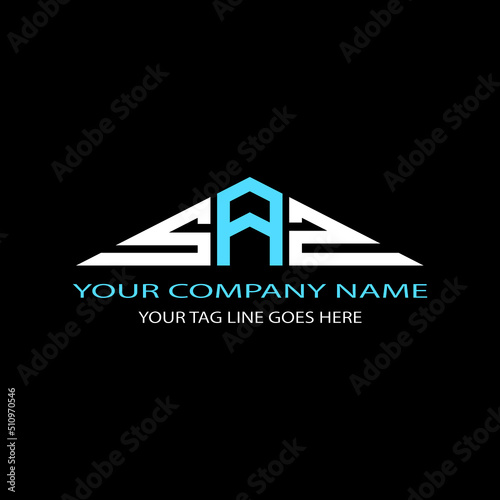 SAZ letter logo creative design with vector graphic
