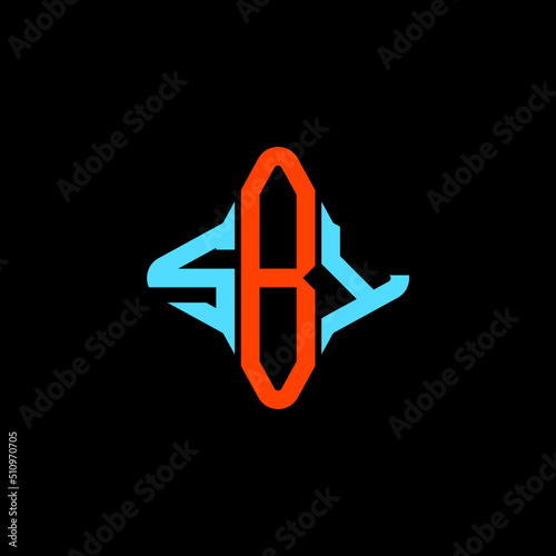 SBY letter logo creative design with vector graphic photo