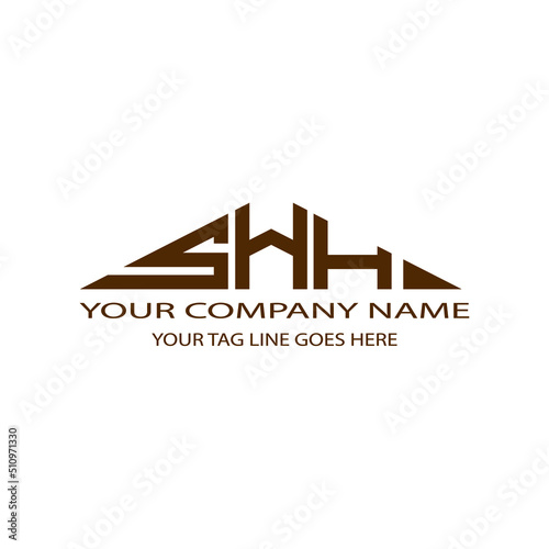 SHH letter logo creative design with vector graphic