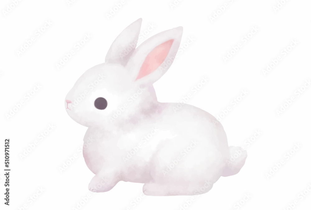うさぎのイラスト 水彩 ベクター うさぎのイラスト 水彩 ベクター