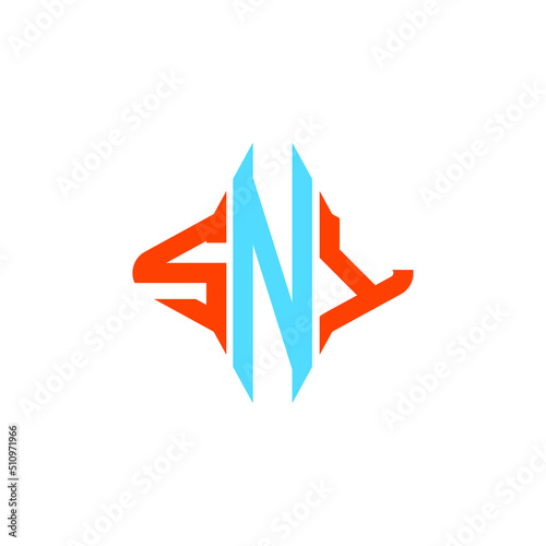 SNY letter logo creative design with vector graphic