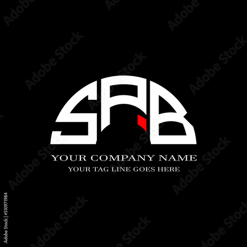 SPB letter logo creative design with vector graphic photo