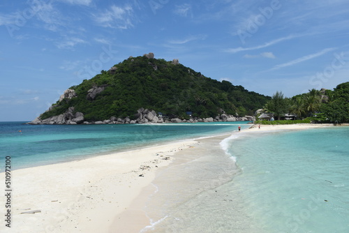 Nang Yuan Island locate in Surat Thani Province  THAILAND. There you can snorkel  dive  hike  swim in clear waters  and relax while sunbathing or watching the sunset.