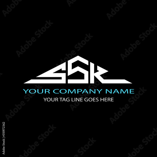 SSK letter logo creative design with vector graphic photo