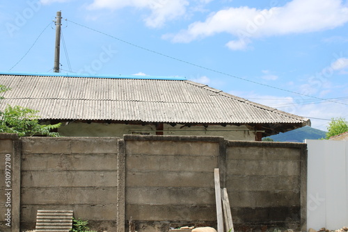 Exterior of old traditional Korean farmhouse