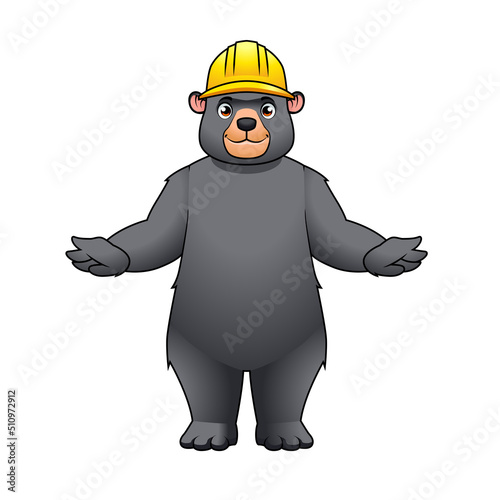 bear builder cartoon character template