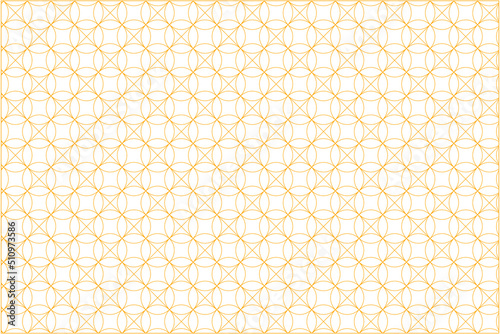 Creative seamless geometric ornamental minimalistic pattern. White oriental luxury background. Grid symmetric design.