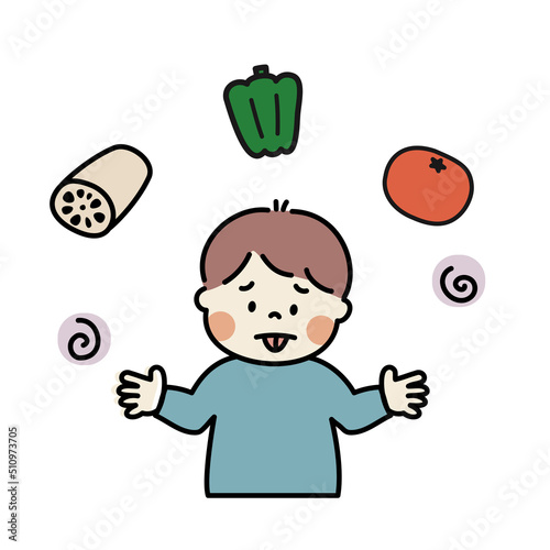 好き嫌いがある子ども