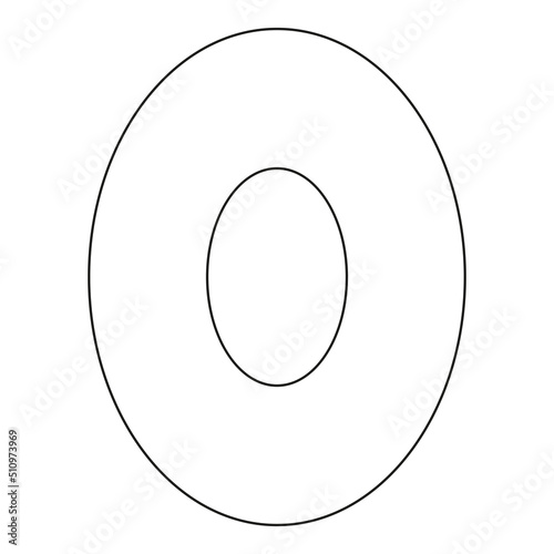 Arabic numerals coloring book for kids. Hand Drawn Arabic Figures From One till Nine. Hand Drawn Script numbers from 0 to 9 in the style of doodles on a white background. Numeral. Vector illustration