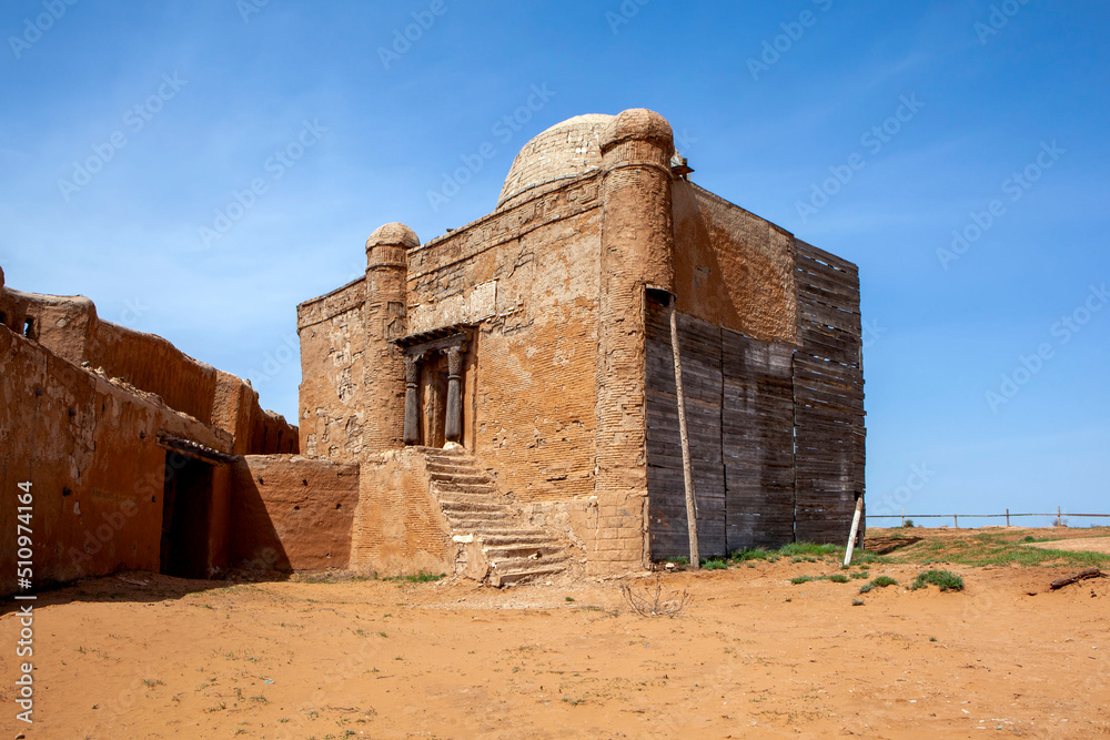 Khan's palace. Sarai-Batu, an ancient city, the capital of the Golden Horde. Astrakhan region. Russia Khan's palace. Sarai-Batu, an ancient city, the capital of the Golden Horde. Astrakhan region. Russia