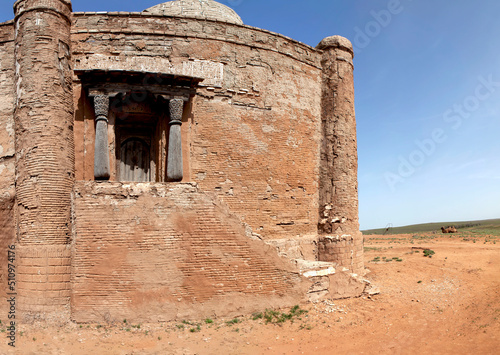 Khan's palace. Sarai-Batu, an ancient city, the capital of the Golden Horde. Astrakhan region. Russia photo