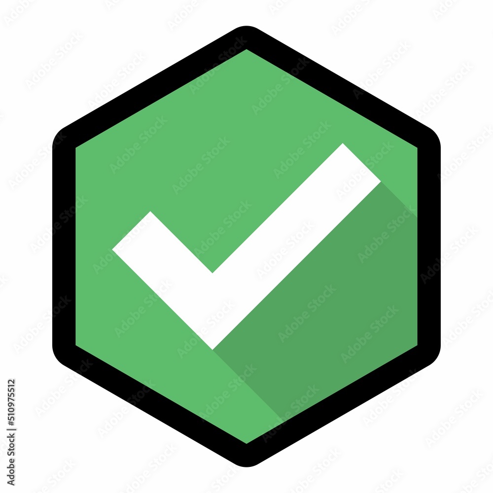 Check marks, Tick marks, Accepted, Approved, Yes, Correct, Ok, Right Choices, Task Completion, Voting. - vector mark symbols in green. Black stroke and shadow design. Isolated icon. Check marks, Tick marks, Accepted, Approved, Yes, Correct, Ok, Right Choices, Task Completion, Voting. - vector mark symbols in green. Black stroke and shadow design. Isolated icon.