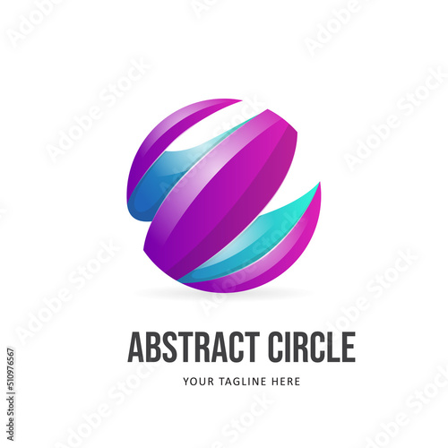 Colorful Abstract Circle Logo Template