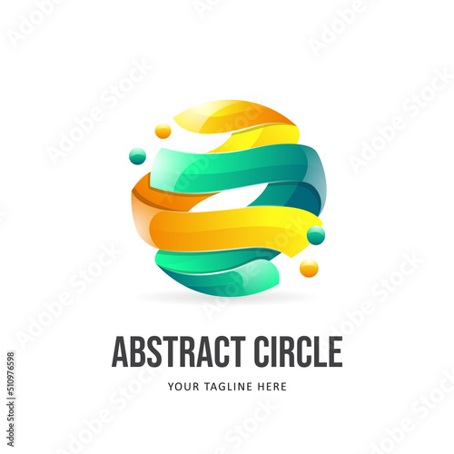 Colorful Abstract Circle Logo Template