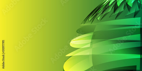 Modern green and yellow background