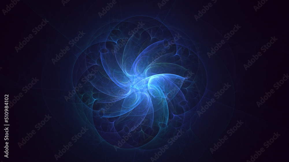 3D rendering abstract round light background