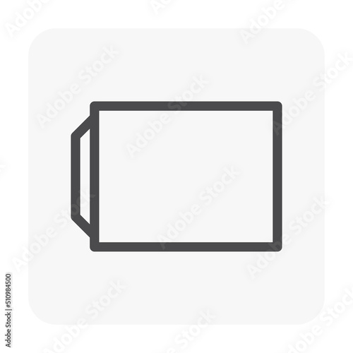 Sewer vector icon. May called reinforced cement concrete pipe, rccp, drain pipe or precast concrete pipe for install or construction at underground, road for drainage system of water, flood, sewage.