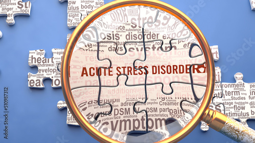 Foto Acute stress disorder as a complex topic under close inspection