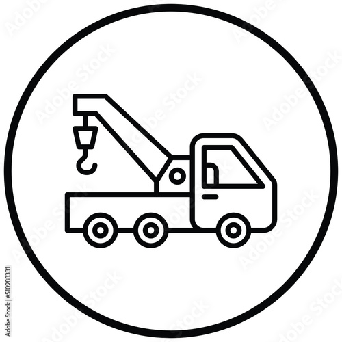 Tow Truck Icon Style