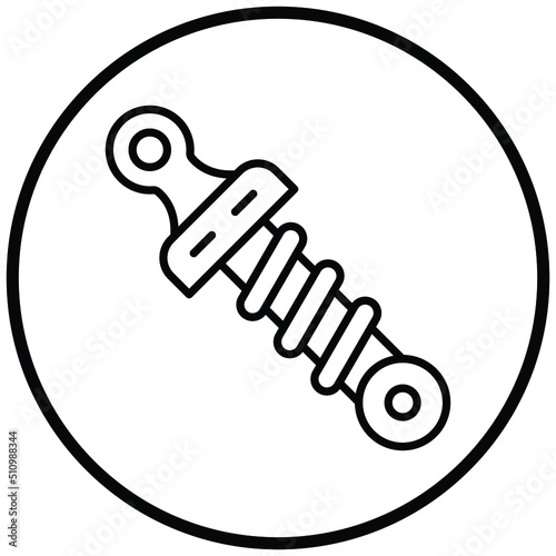 Shock Absorber Icon Style