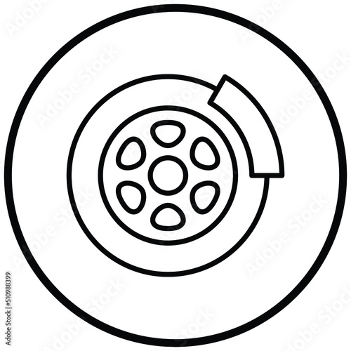 Brake Disc Icon Style