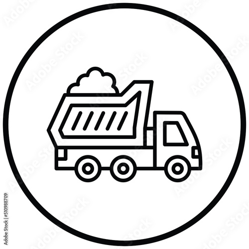 Dump Truck Icon Style