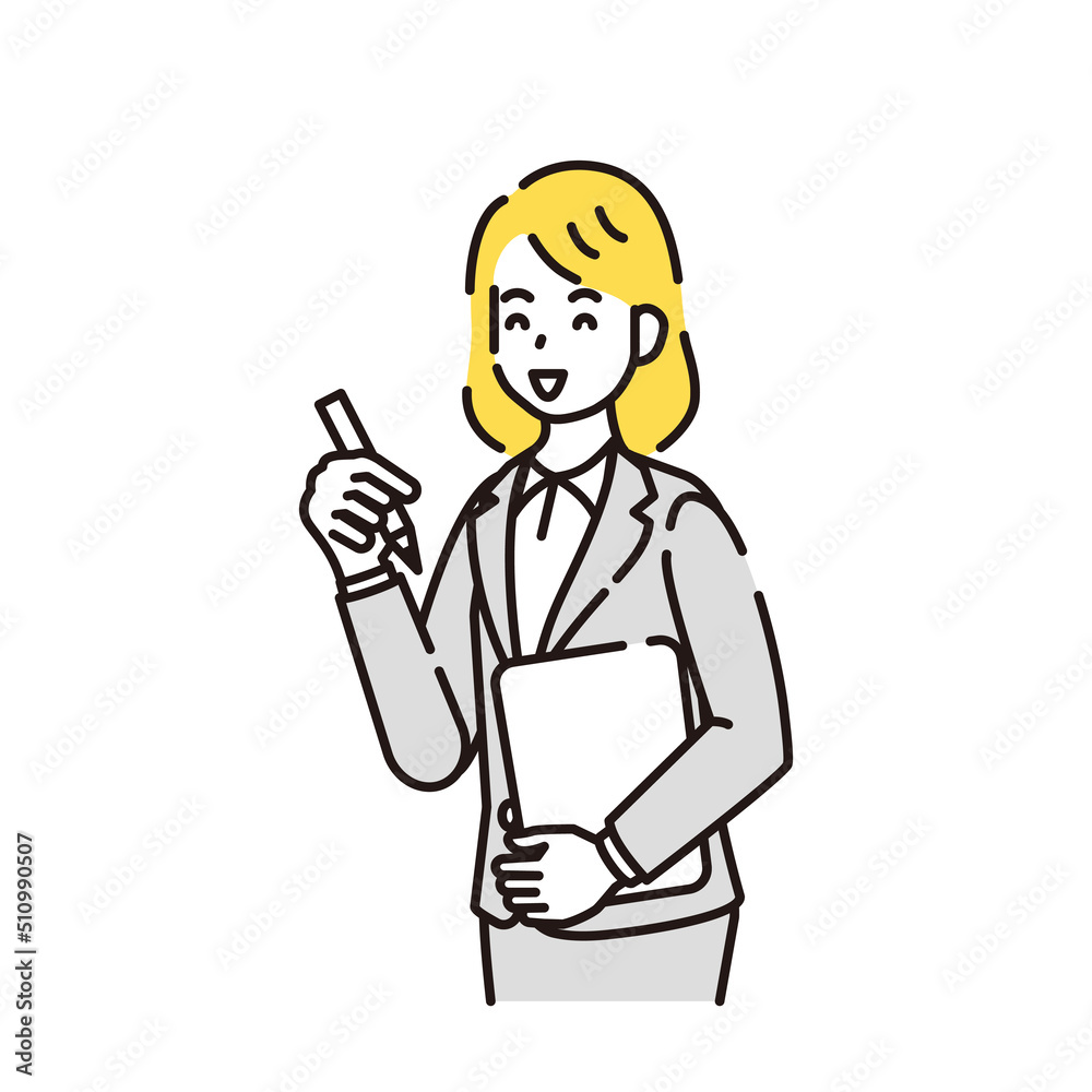 人物イラスト　線画