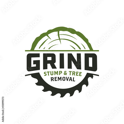 Stump removal logo design