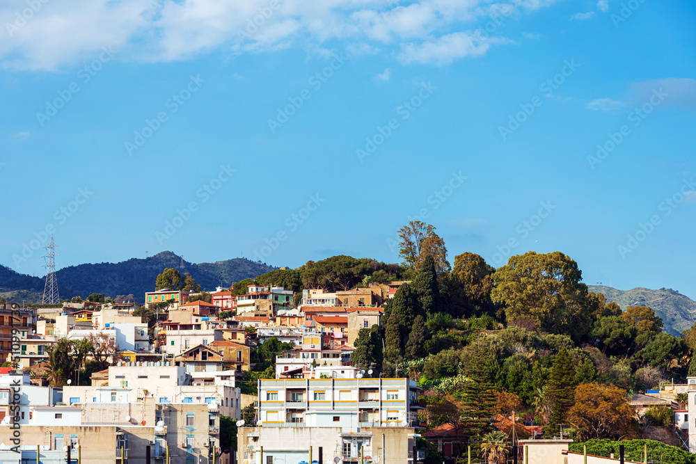 MESSINA, ITALY - January 20, 2019: Street view of Messina city, Italy