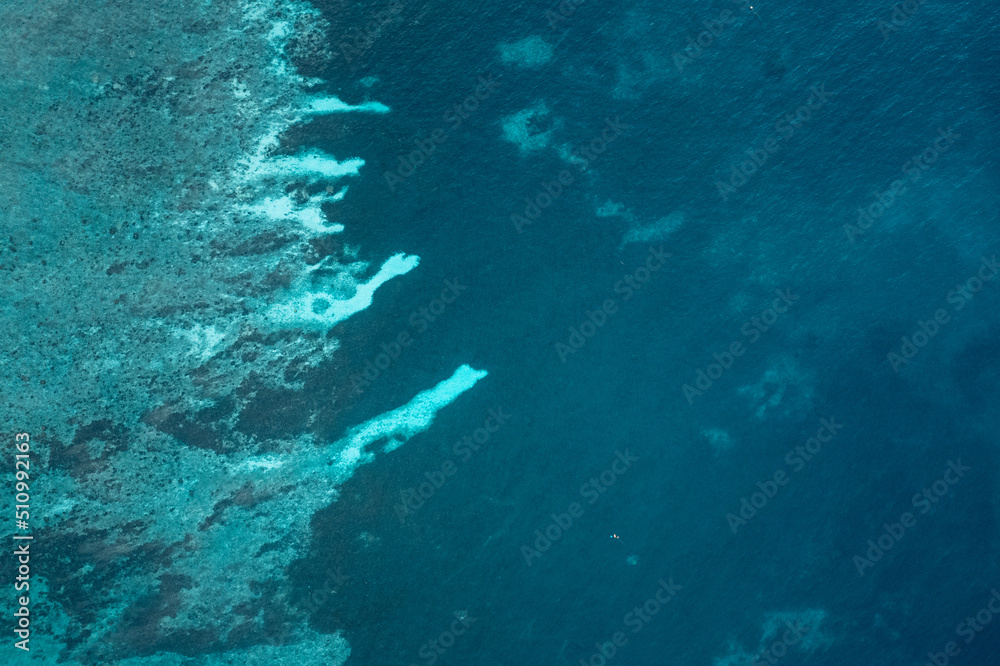 islands and tropical blue bays, bird's eye view islands and tropical blue bays, bird's eye view