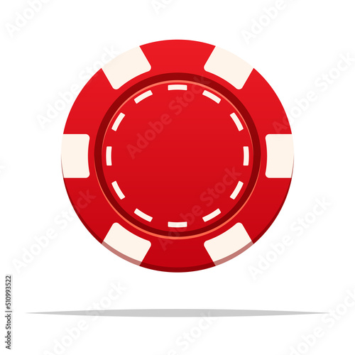 Poker chip vector isolated illustration