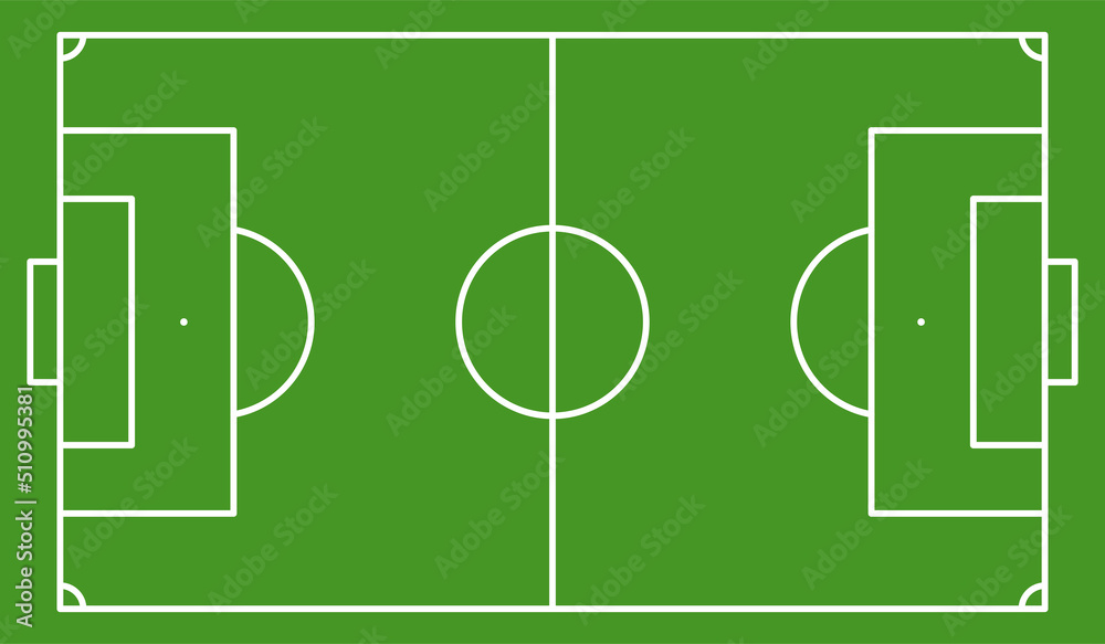 Fototapeta premium soccer football field illustration