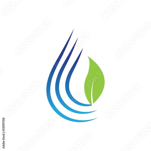 Water drop Logo Template vector