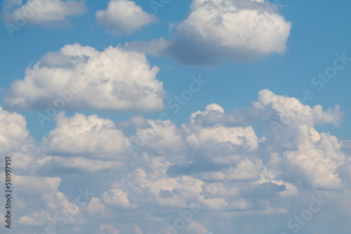 Wallpaper Mural White clouds on the blue sky, bright background of the summer sky. Torontodigital.ca