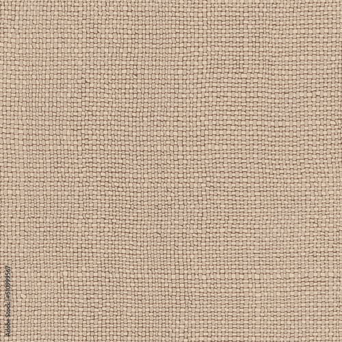 Vector woven fabric texture. Seamless pattern of textile weave. Repeating linen or cotton texture in natural brown colors.