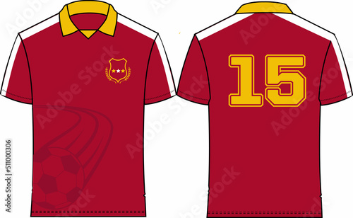 Sporty polo vector file