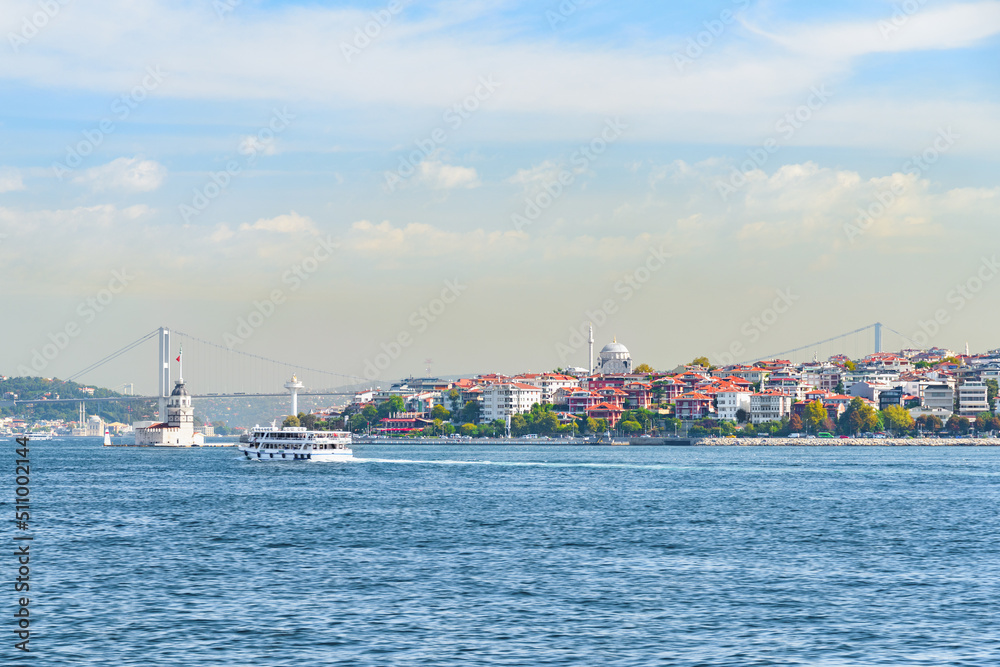 View of the Bosporus strait, Istanbul, Turkey