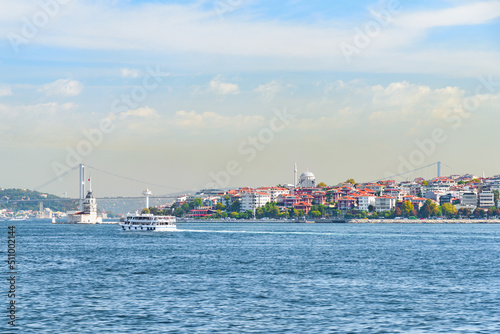 View of the Bosporus strait, Istanbul, Turkey