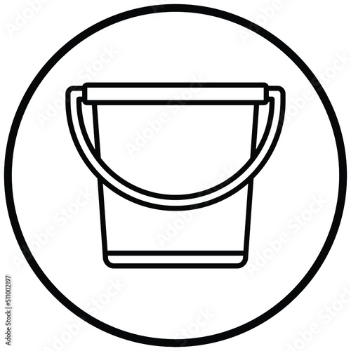 Sand Bucket Icon Style