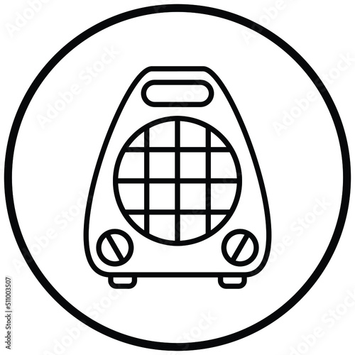 Air Heater Icon Style