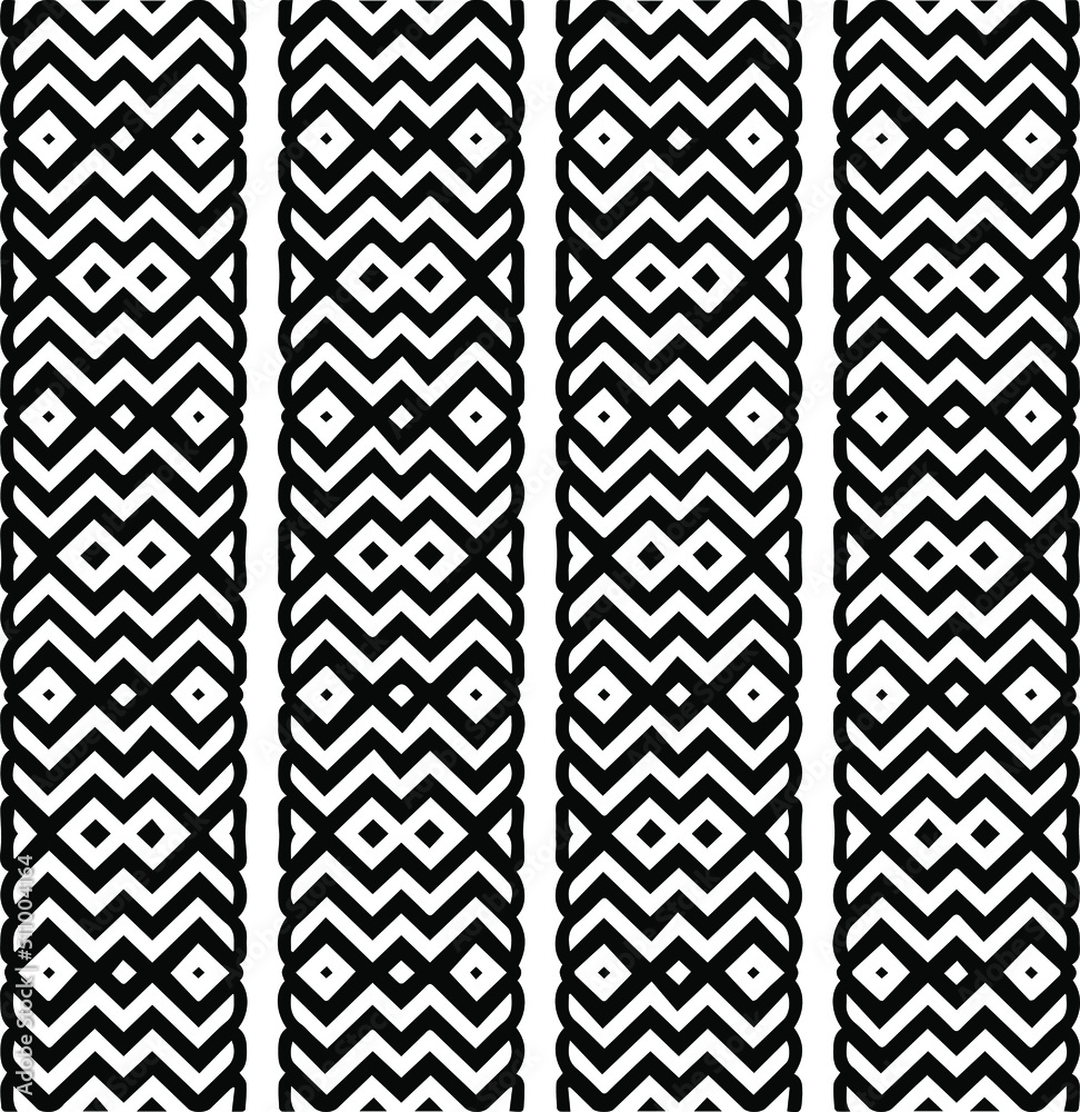 Abstract geometric seamless pattern. Black and white vector background. black mandala. Abstract geometric seamless pattern. Black and white vector background. black mandala.