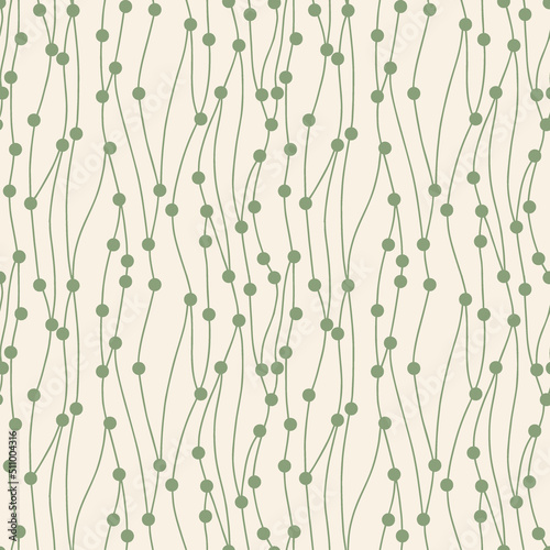 smooth branches with berries seamless pattern delicate background
