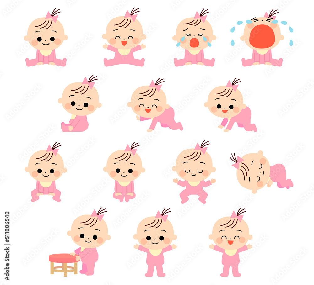 いろんな表情の赤ちゃんセット いろんな表情の赤ちゃんセット