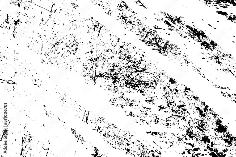 Obraz premium Grunge black and white vector texture. Monochrome dirty background. Abstract worn surface
