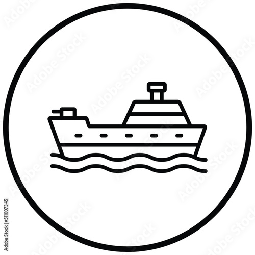 Army Ship Icon Style