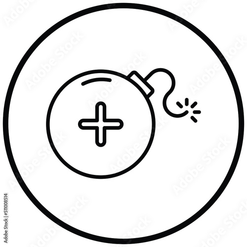 Pirate Bomb Icon Style